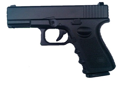 УЦЕНКА! Cтрайкбольный пистолет Galaxy G.15 Glock металлический, пружинный, Глок, Glock 17 (потертости на корпусе)