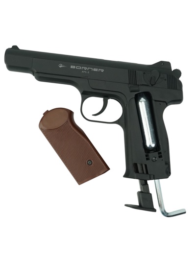 Пневматический пистолет Borner APS-S (Стечкина) пластик- фото5