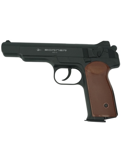 Пневматический пистолет Borner APS-S (Стечкина) пластик- фото