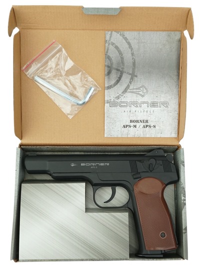 Пневматический пистолет Borner APS-S (Стечкина) пластик- фото3