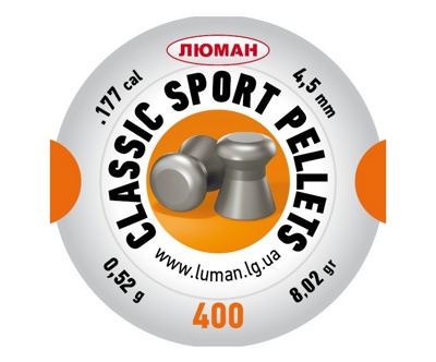 Пули «Люман» Classic Sport pellets 4,5 мм, 0,52 г (400 штук)- фото