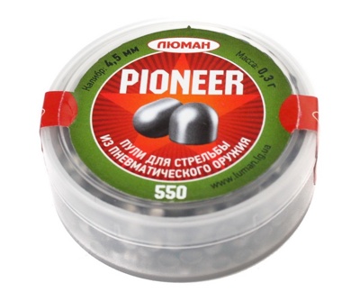 Пули «Люман» Pioneer 4,5 мм, 0,3 г (550 штук)- фото